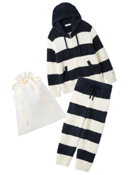 【ラッピング済み】【HOMME】ジェラート2ボーダーパーカー＆ロングパンツセット