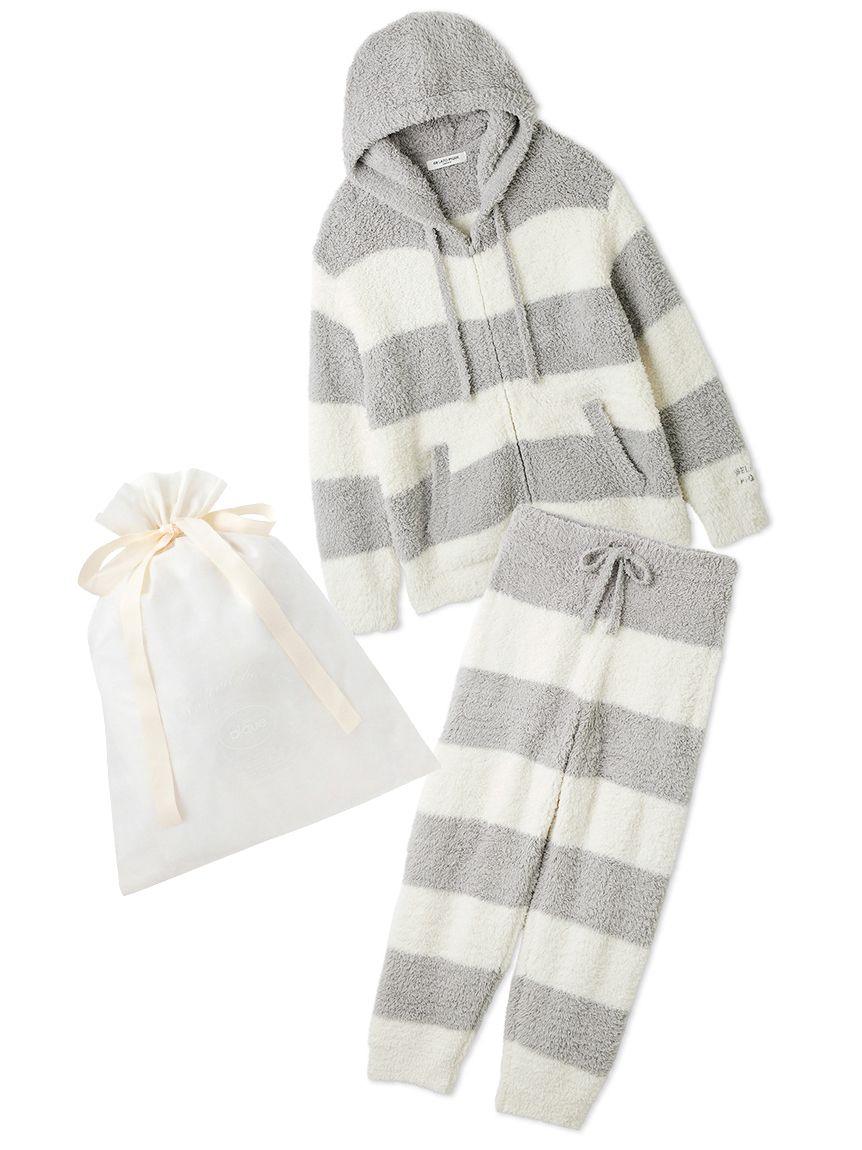 新品未使用✰gelato pique 2ボーダーパーカー＆ロングパンツSET ラッピング済み】【HOMME】ジェラート2ボーダーパーカー＆ロング