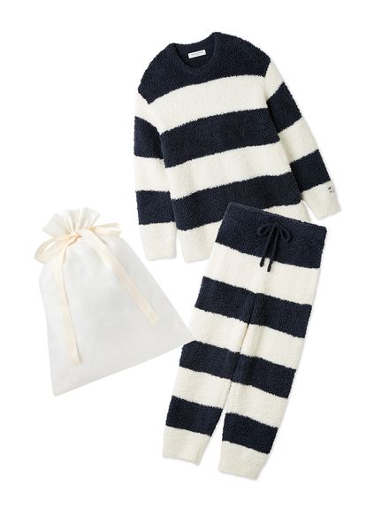 【ラッピング済み】【HOMME】ジェラート2ボーダープルオーバー＆ロングパンツセット