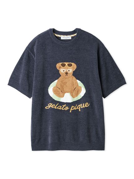 HOMME】 サマーベアジャガードプルオーバー(カットソー・Tシャツ