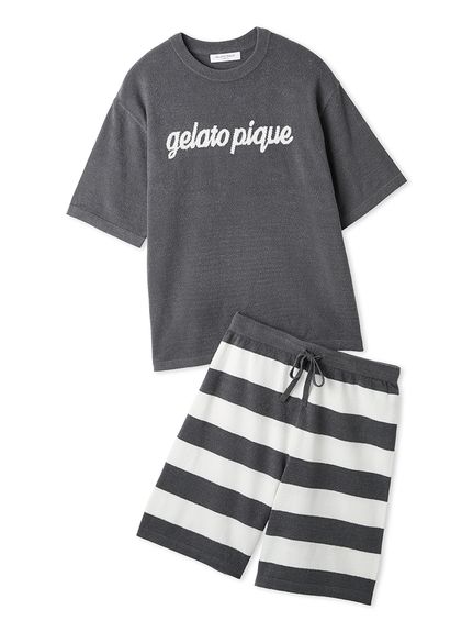 新品箱付き❤︎ジェラートピケ ホットスムーズィーリブ セットアップ ONLINE限定カラーあり】【HOMME】スムーズィーliteセットアップ(ハーフ
