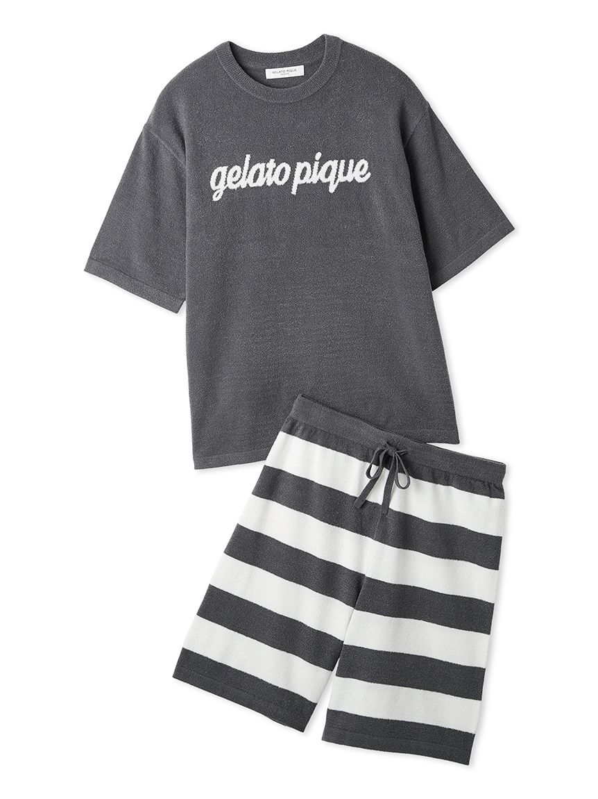 gelato pique　ジェラートピケ　スムーズィー　セット ONLINE限定カラーあり】【HOMME】スムーズィーliteセットアップ(ハーフ