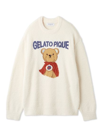 【HOMME】ベビモコヒーローベアジャガードプルオーバー