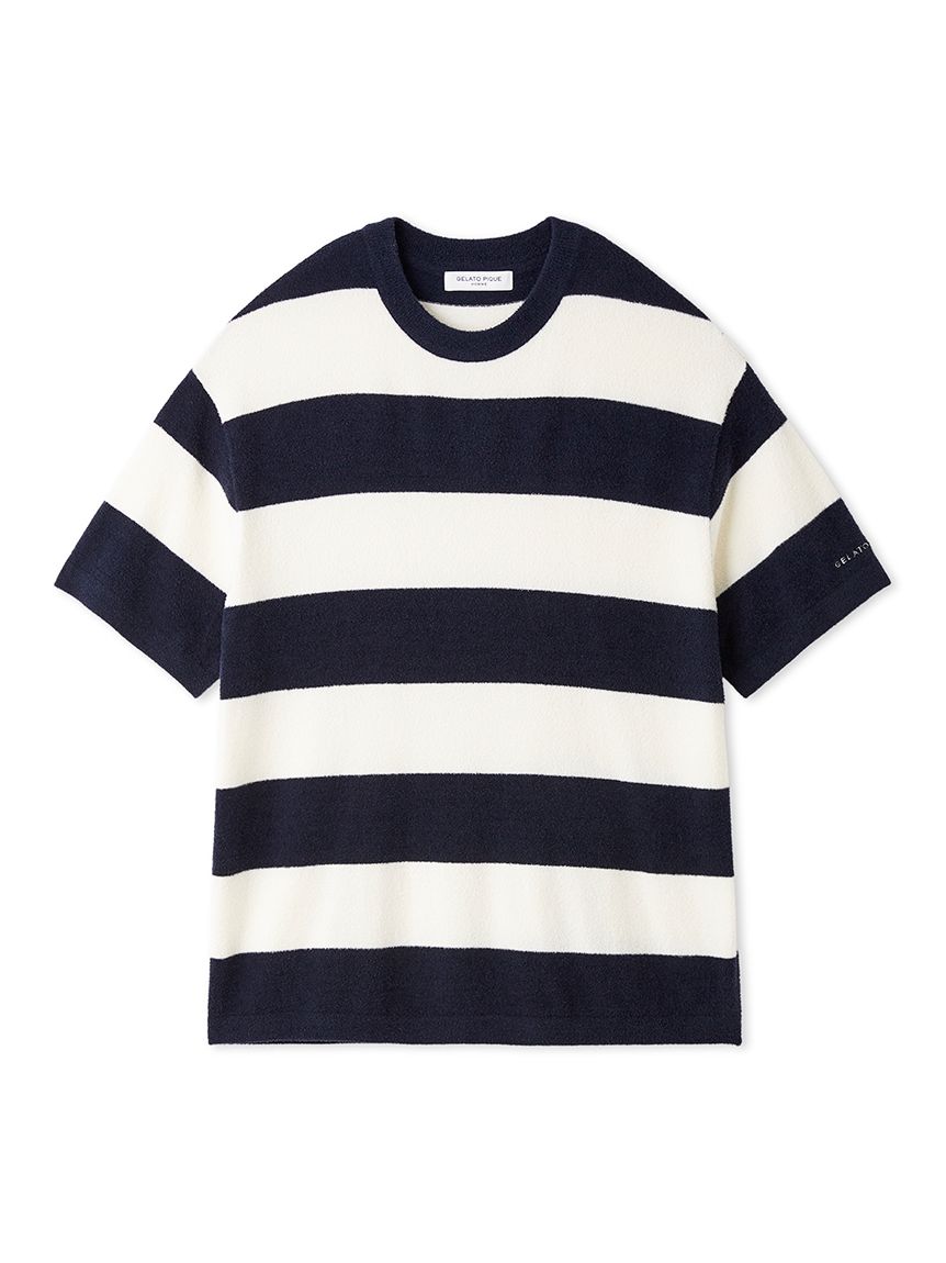 涼品 HOMME】【接触冷感】【UVカット】スムーズィーliteクール2ボーダープル