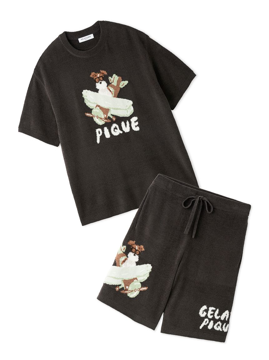 ヒラノトシユキ】【HOMME】エアリーモコPLANEDOGジャガードプル