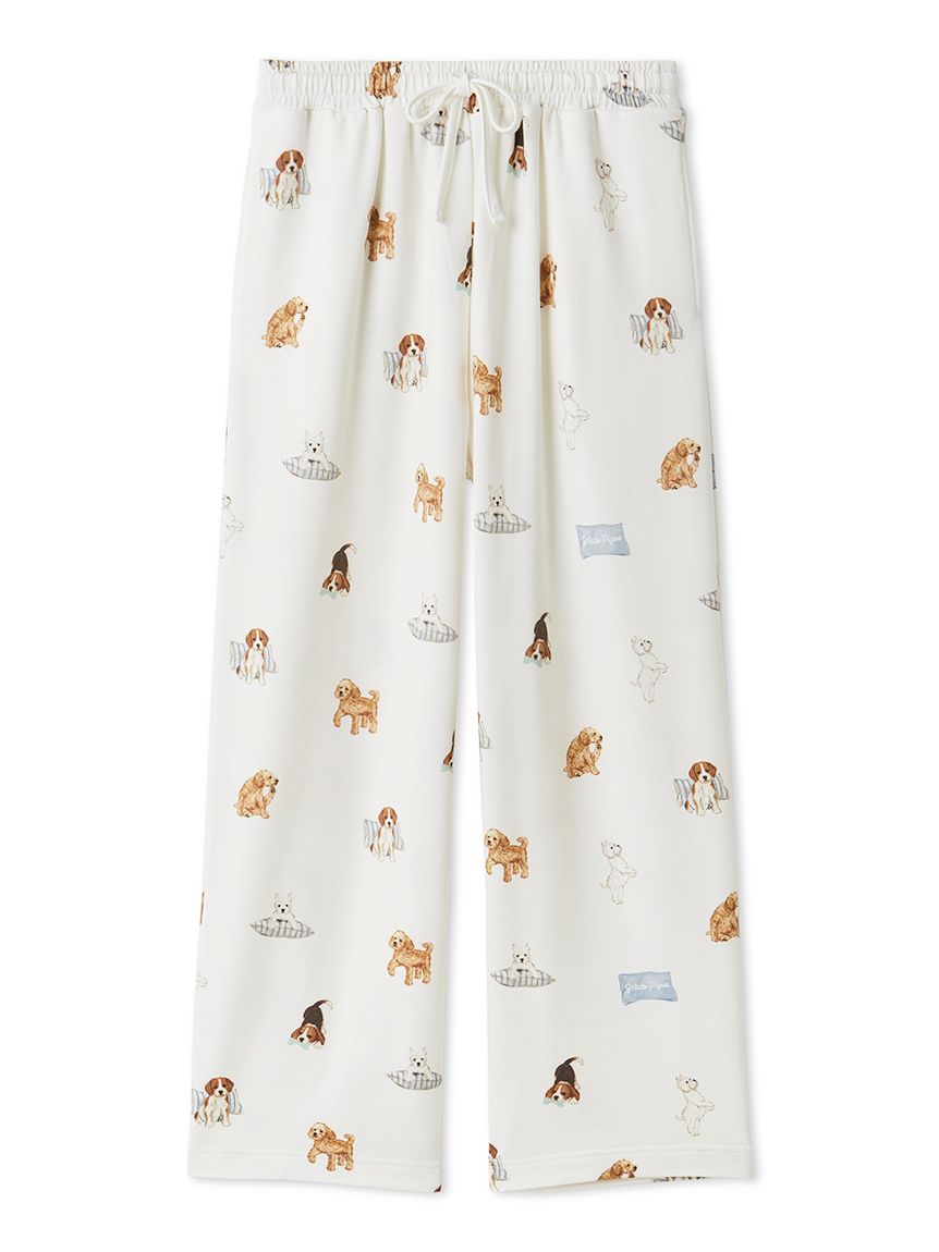 UNISEX】プレイフルDOG柄ロングパンツ｜ルームウェア・パジャマ通販の
