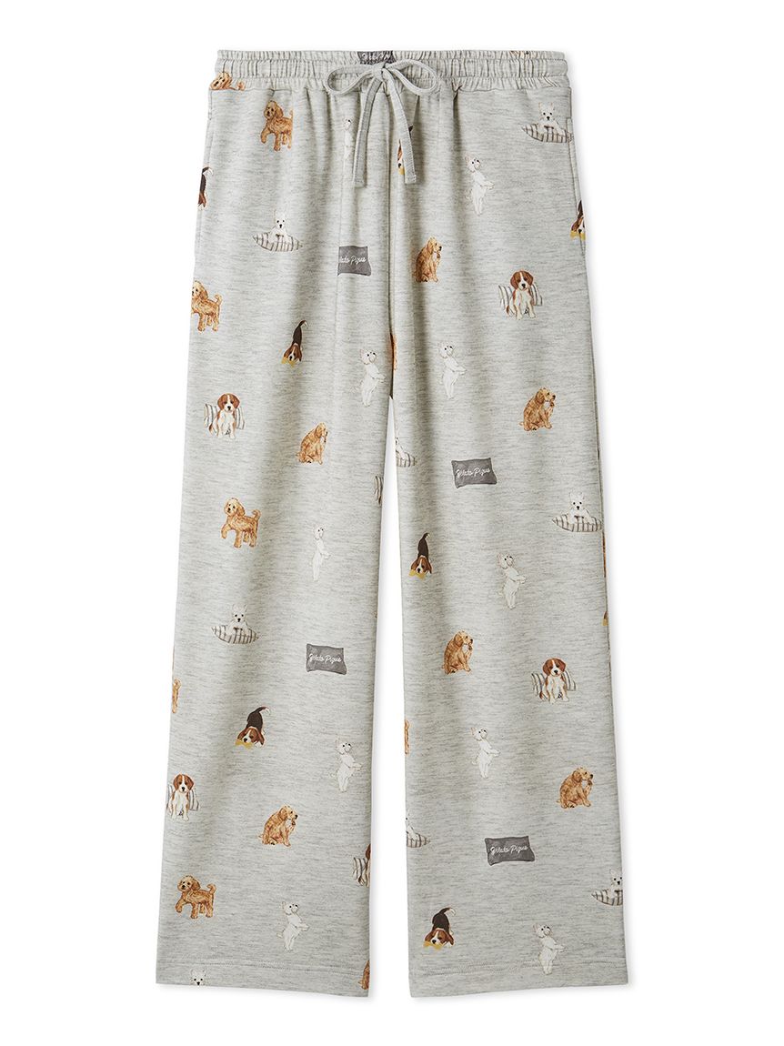 UNISEX】プレイフルDOG柄ロングパンツ｜ルームウェア・パジャマ通販の