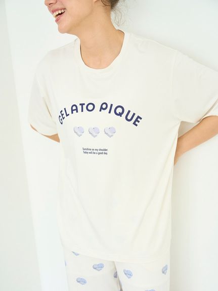 接触冷感】【UNISEX】ワンポイントTシャツ｜ルームウェア・パジャマ通販のGELATO PIQUE HOMME（ジェラートピケ オム） 公式サイト