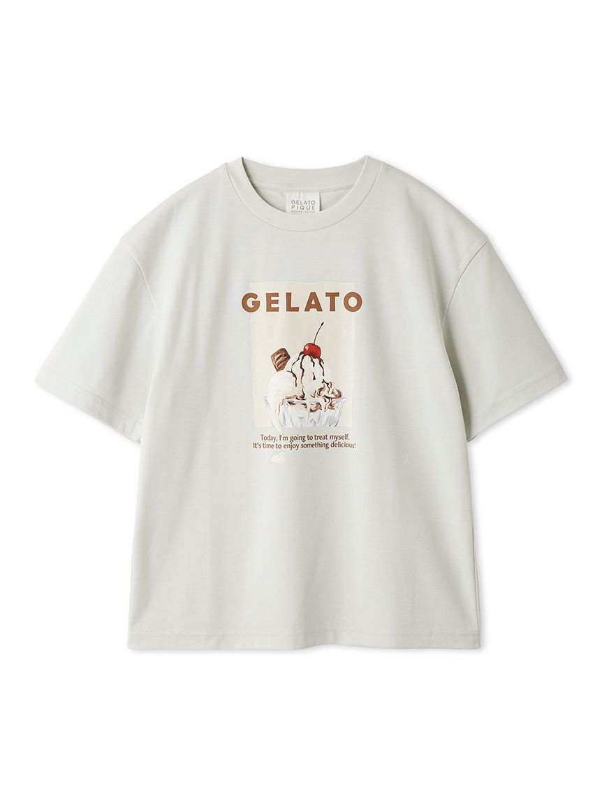 UNISEX】 【接触冷感】HIGH CALORIEワンポイントTシャツ｜ルームウェア