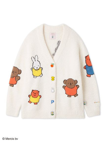 Dick Bruna】【UNISEX】ベビモコ総柄ジャガードカーディガン｜ルームウェア・パジャマ通販のGELATO PIQUE HOMME（ ジェラートピケ オム） 公式サイト