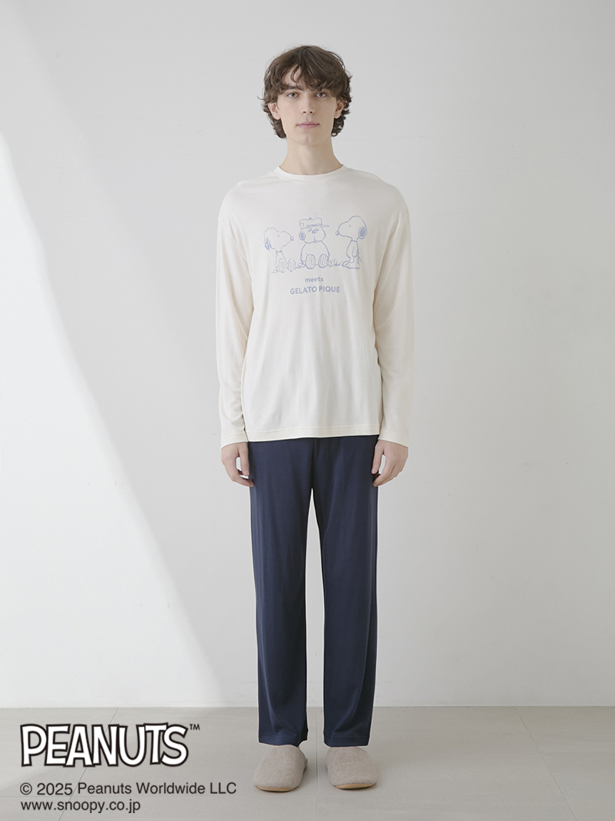 PEANUTS】【HOMME】オラフジャガードプルオーバー(ニットプル