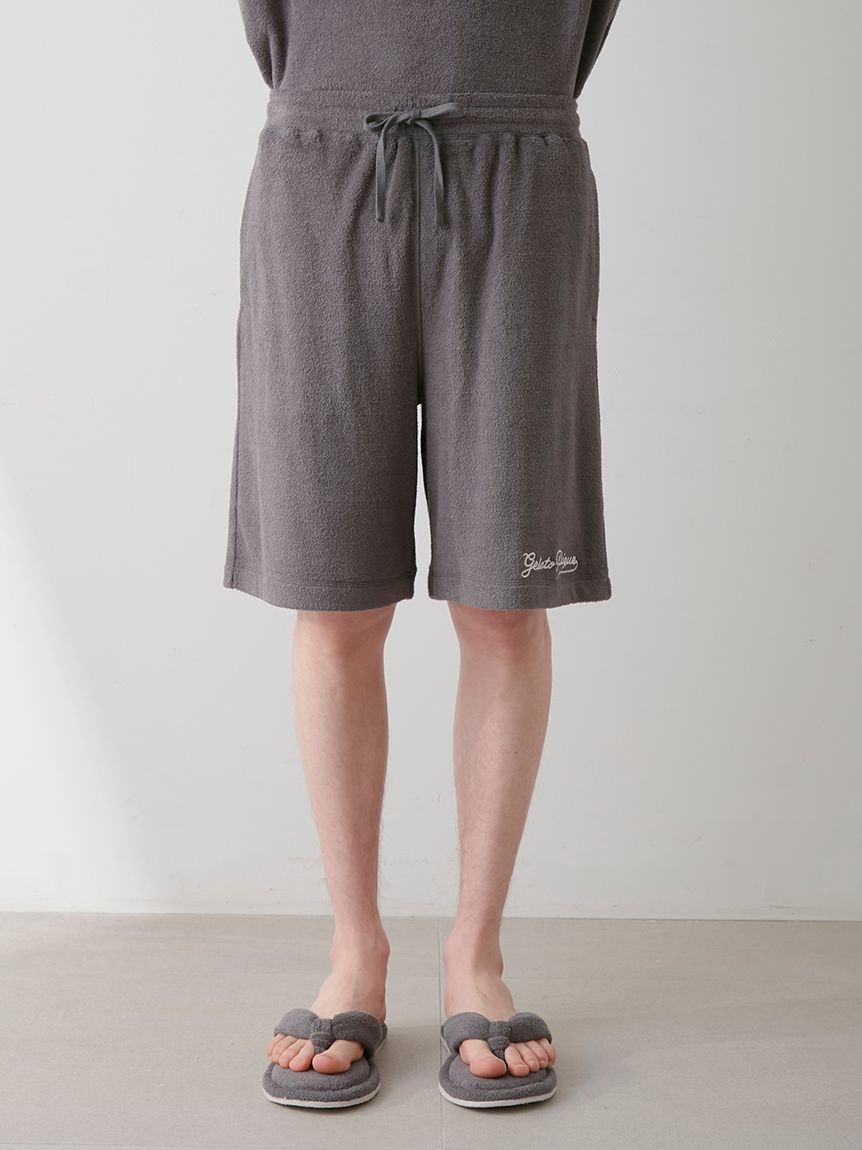 HOMME】パイルロゴ刺繍ハーフパンツ(ハーフパンツ)｜ルーム