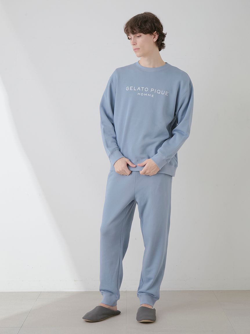 ONLINE限定】【HOMME】コットン裏毛ロングパンツ(ロングパンツ