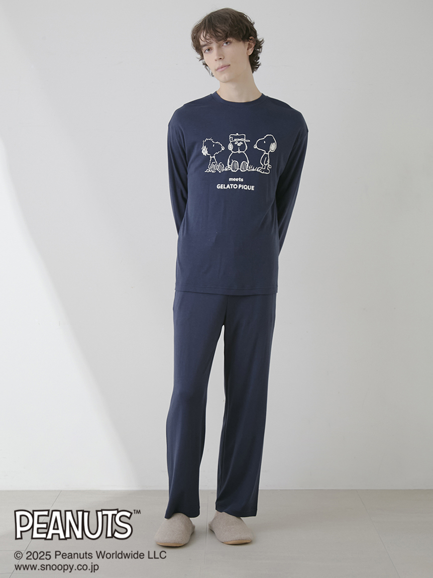 PEANUTS】【HOMME】オラフ ワンポイントロンT(カットソー・T PEANUTS】【HOMME】オラフ ワンポイントロンT(カットソー・T