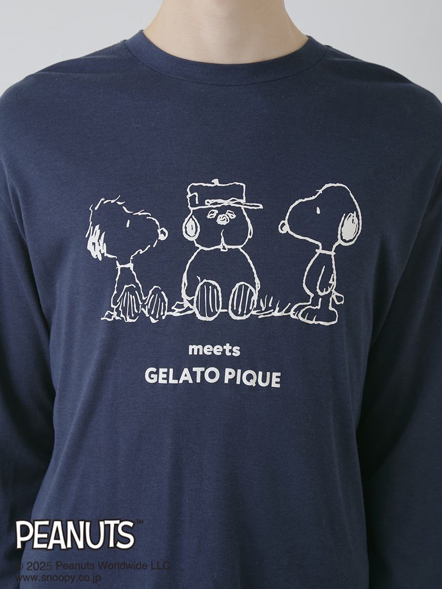PEANUTS】【HOMME】オラフ ワンポイントロンT(カットソー・T PEANUTS】【HOMME】オラフ ワンポイントロンT(カットソー・T