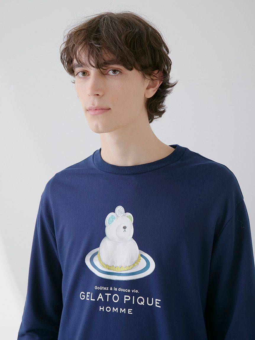 HOMME】インレイベアケーキロンT(カットソー・Tシャツ)｜ルーム