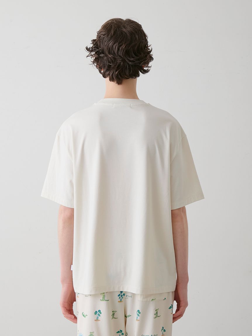 【HOMME】【接触冷感】レーヨン夏祭りプリントTシャツ&トハーフパンツセット HOMME】【接触冷感】レーヨン夏祭りプリントTシャツ&トハーフ