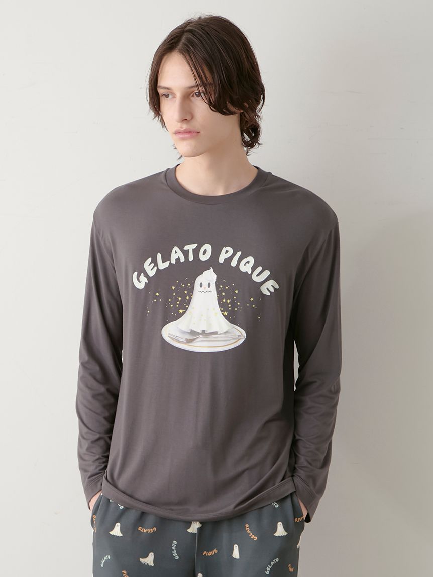 HOMME】TRICK GHOSTワンポイントロンT(カットソー・Tシャツ)｜ルーム