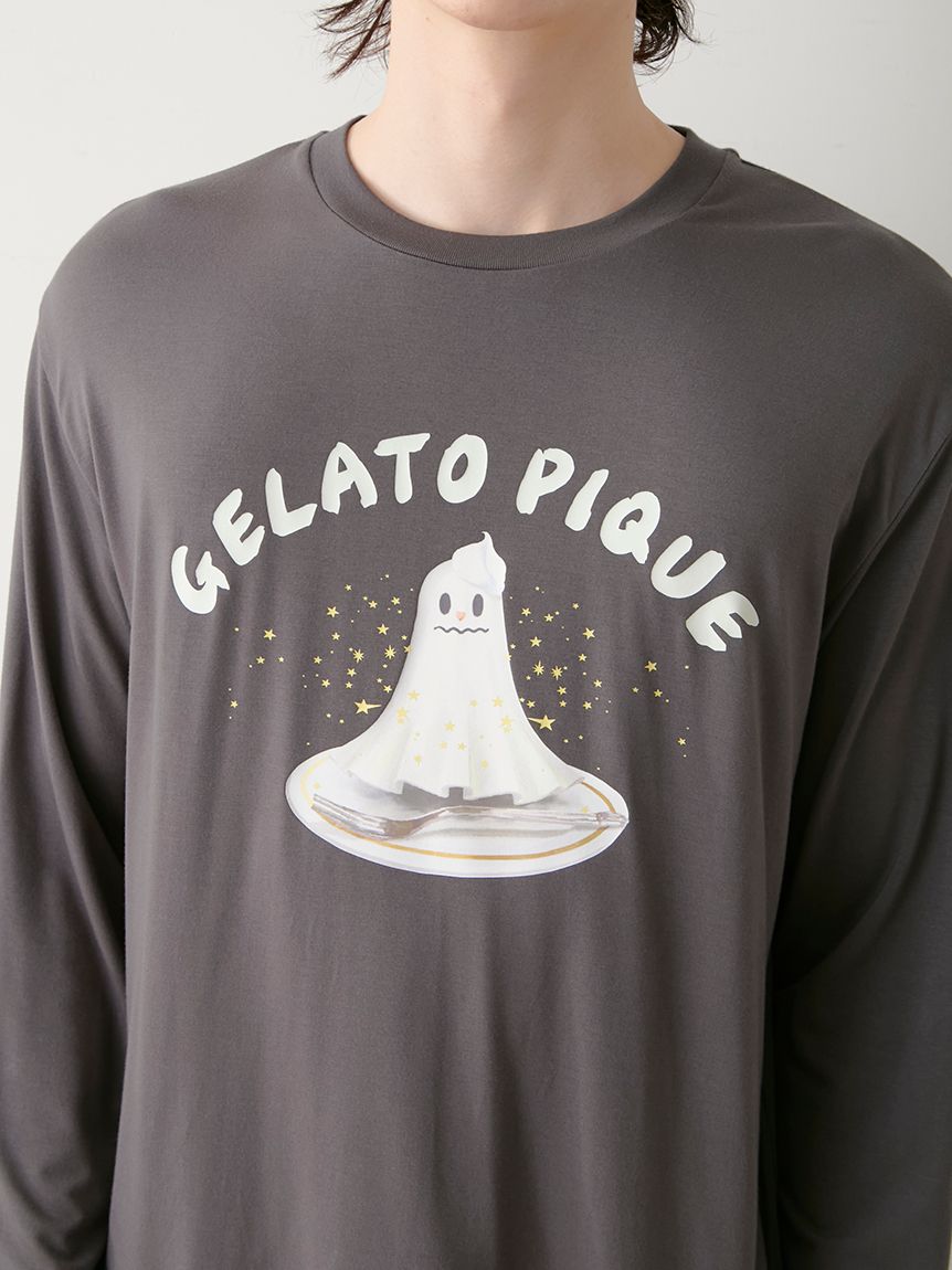 HOMME】TRICK GHOSTワンポイントロンT(カットソー・Tシャツ)｜ルーム