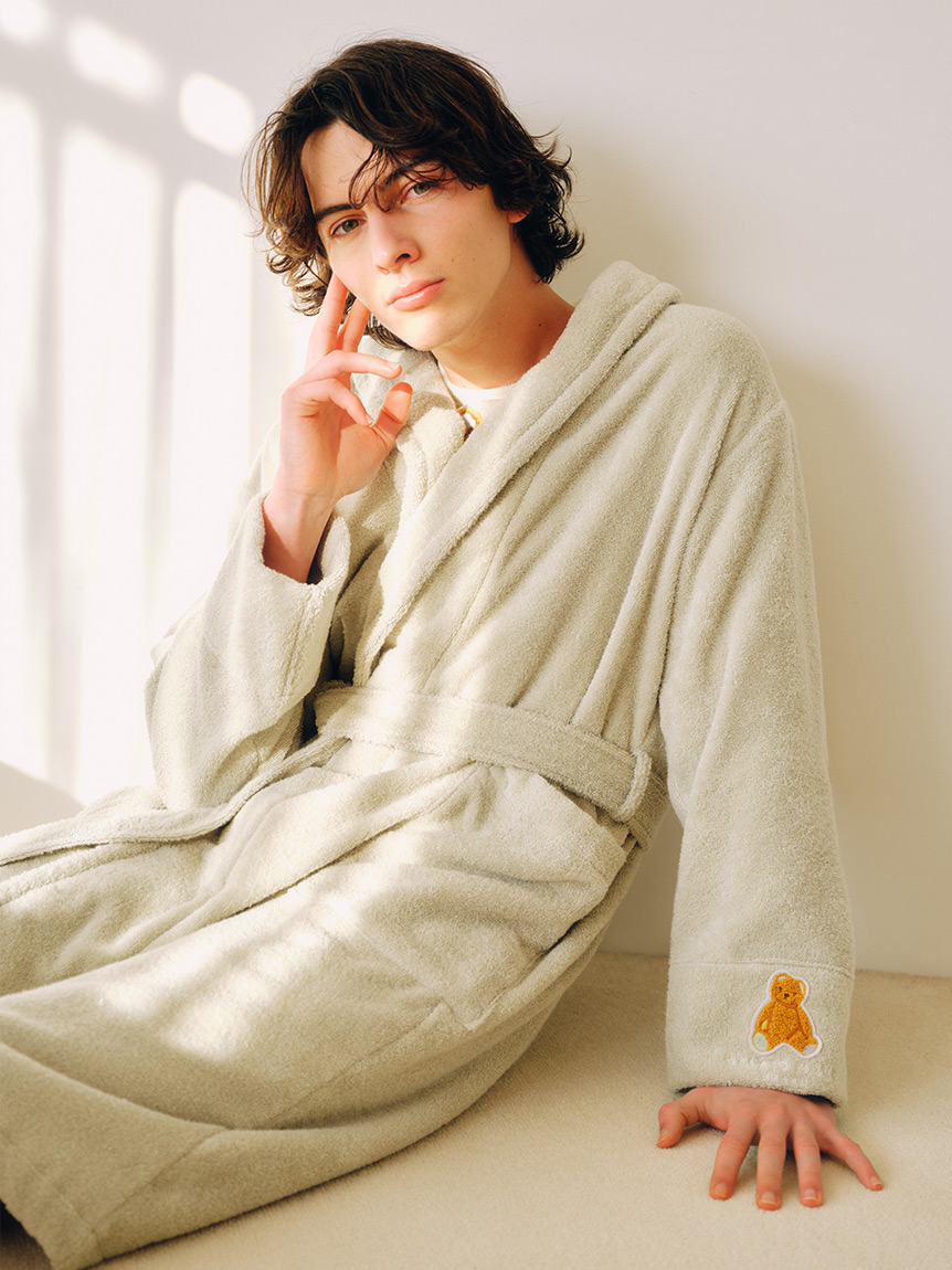 HOMME】ベアワンポイントパイルガウン(カーディガン・ガウン)｜ルーム