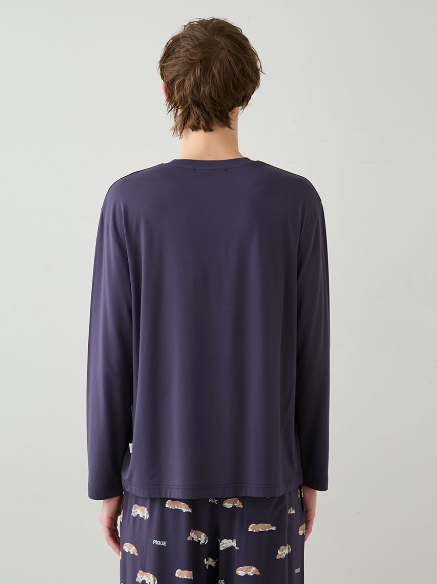 HOMME】レーヨンスリーピングドッグロンT(カットソー・Tシャツ