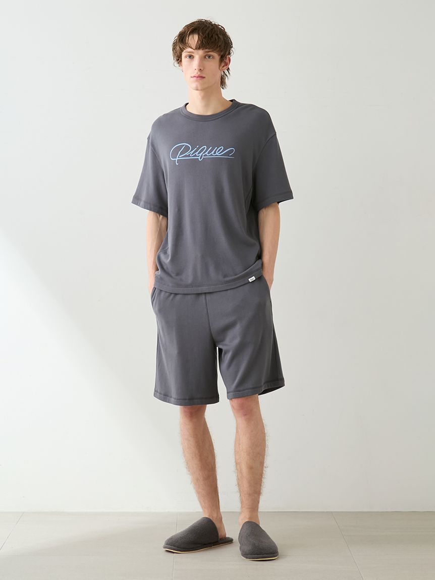 HOMME】裏パイルワンポイントロゴTシャツ(カットソー・Tシャツ