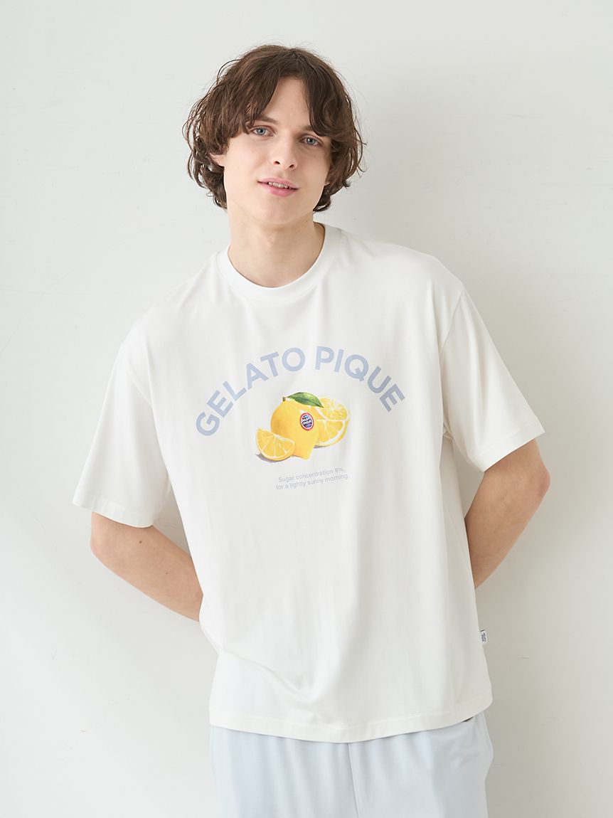 HOMME】【接触冷感】レーヨンフルーツTシャツ(カットソー・Tシャツ