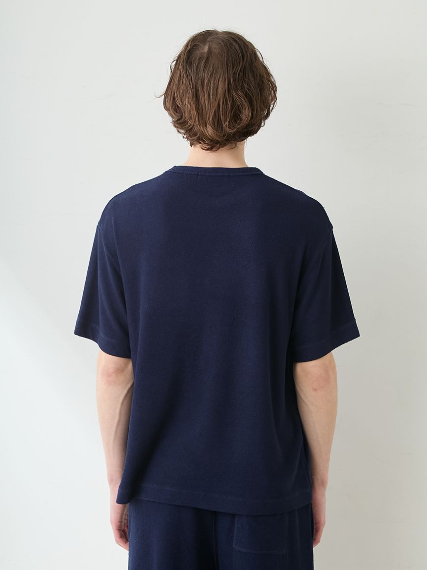 ONLINE限定】【HOMME】【接触冷感】【UVカット】パイルワンポイント