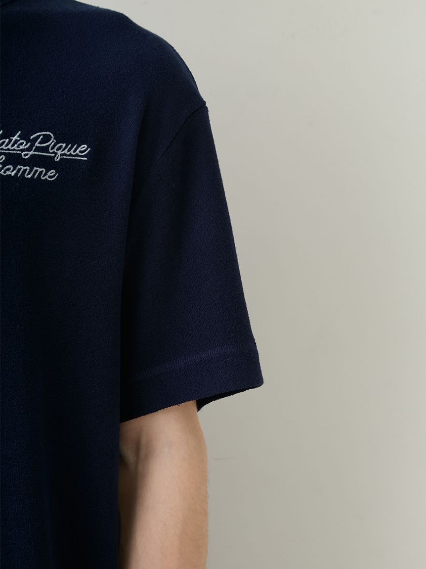ONLINE限定】【HOMME】【接触冷感】【UVカット】パイルワンポイント