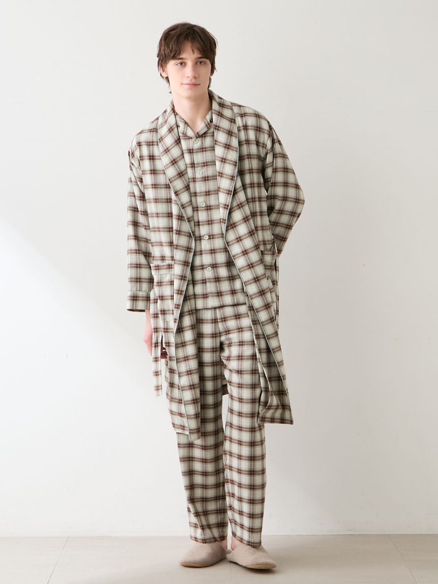 HOMME】ソフトツイルチェックロングパンツ(ロングパンツ)｜ルーム