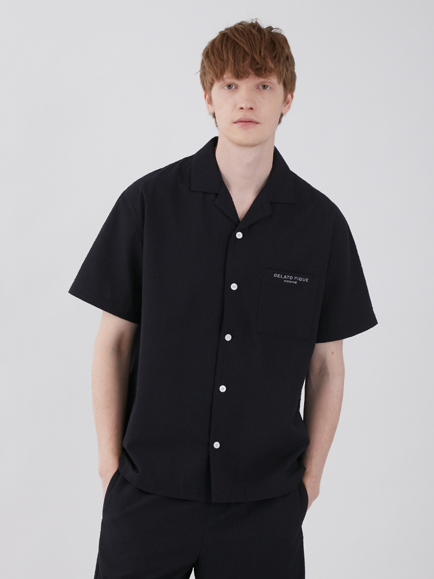 ONLINE限定】【HOMME】クールマックスサッカーパジャマセット(シャツ