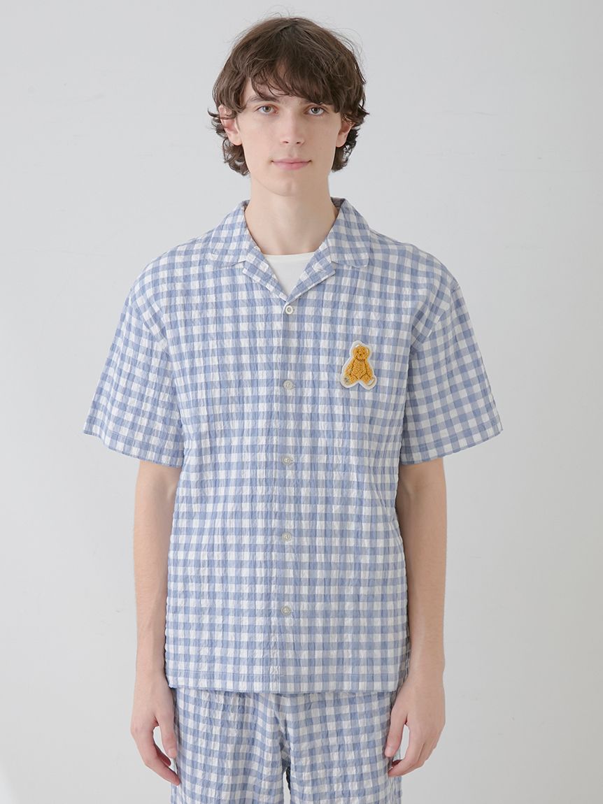 ONLINE限定】【HOMME】ギンガムチェックシャツ(シャツ)|ルーム ONLINE限定】【HOMME】ギンガムチェックシャツ(シャツ)|ルーム