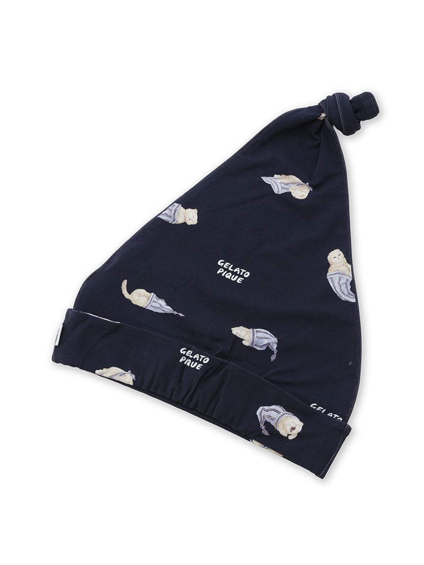 HOMME】sleeping cat 総柄ナイトキャップ(その他)｜ルームウェア