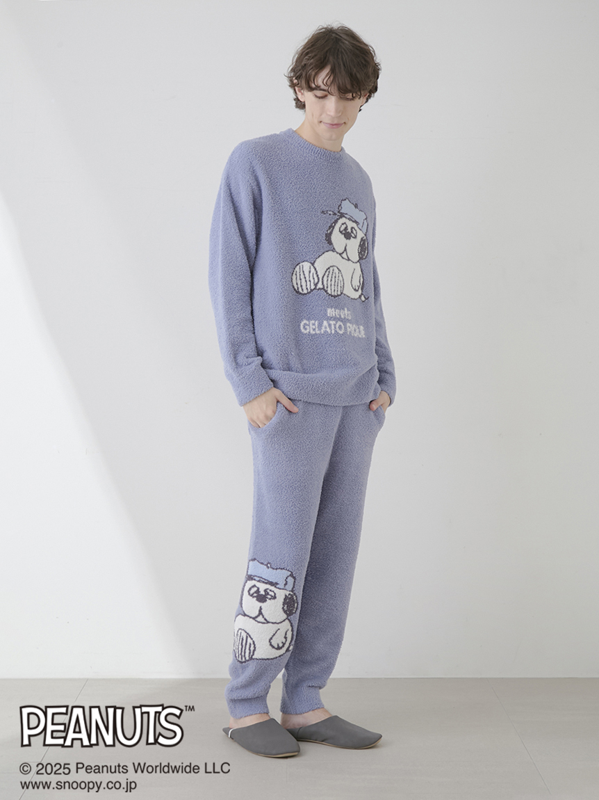 PEANUTS】【HOMME】オラフジャガードプルオーバー(ニットプルオーバー 