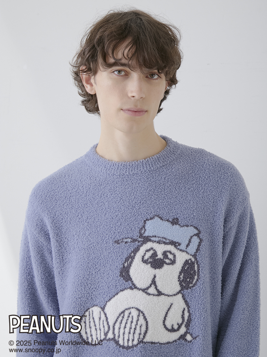PEANUTS】【HOMME】オラフジャガードプルオーバー(ニットプル