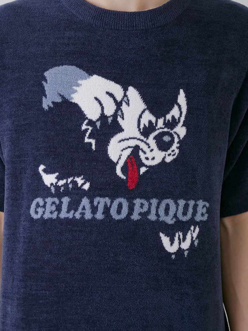 gelato piqueベビモコラビットジャガードプルオーバー　グレー ジェラートピケ gelato pique ベビモコラビットジャガードプル