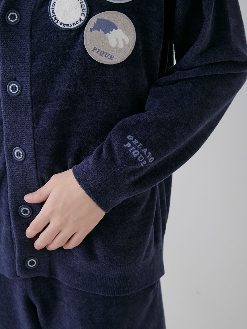 KOUSUKE SHIMIZU】【HOMME】エアモコジャガードカーディガン