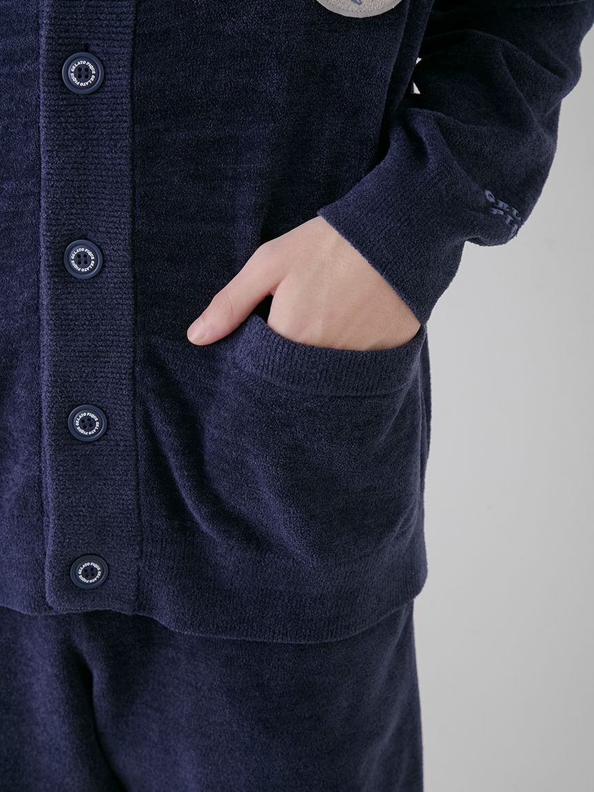 KOUSUKE SHIMIZU】【HOMME】エアモコジャガードカーディガン KOUSUKE SHIMIZU】【HOMME】エアモコジャガードカーディガン