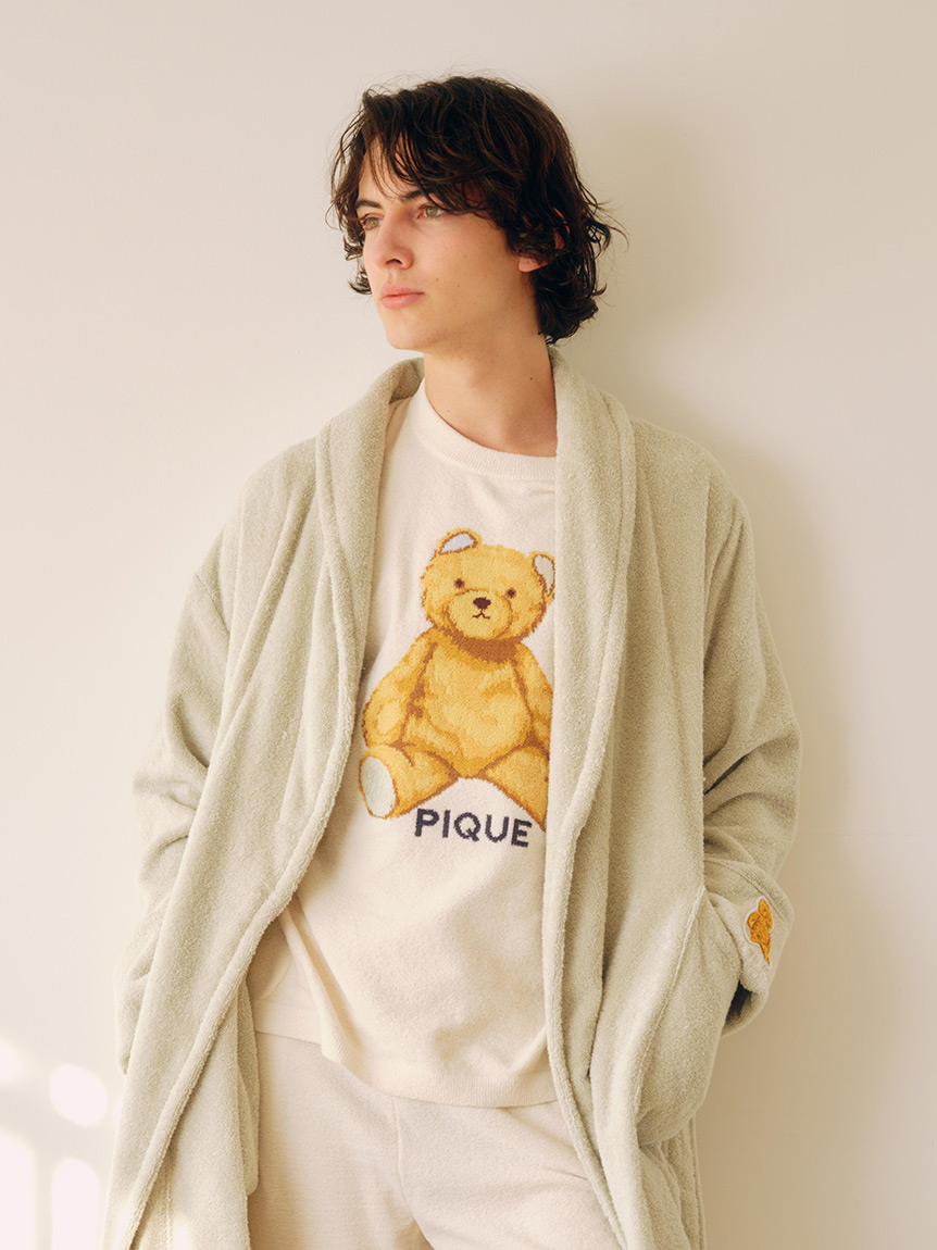 HOMME】エアモコベアジャガードプルオーバー(ニットプルオーバー