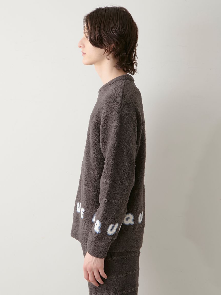 HOMME】ベビモコピケロゴジャガードプルオーバー(ニットプル