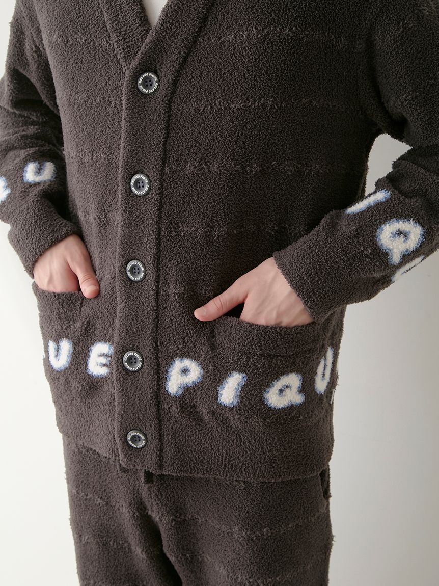HOMME】ベビモコピケロゴジャガードカーディガン(カーディガン・ガウン