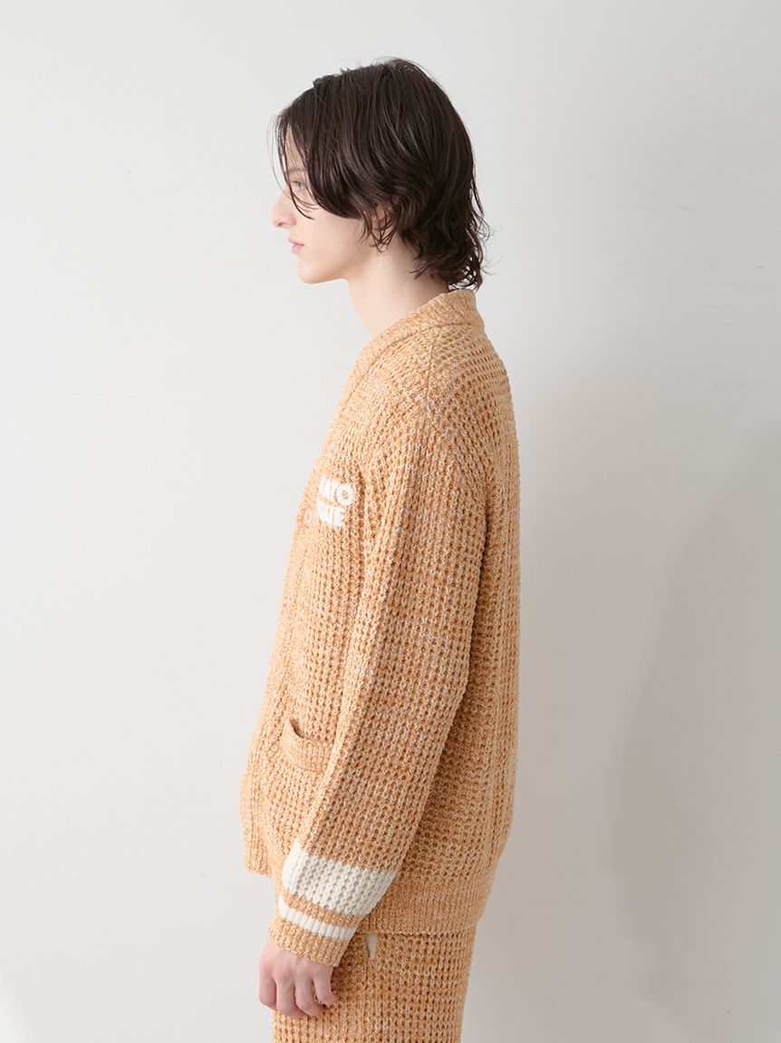 Paul Smith ドライタッチワッフルオーバー カーディガン ブラック XL