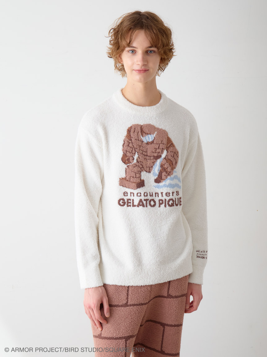 ドラクエ ジェラピケ ベビモコプルオーバ モンスターロングパンツ はぐれメタルL ドラゴンクエスト】【メンズ】ベビモコプルオーバー&モンスター