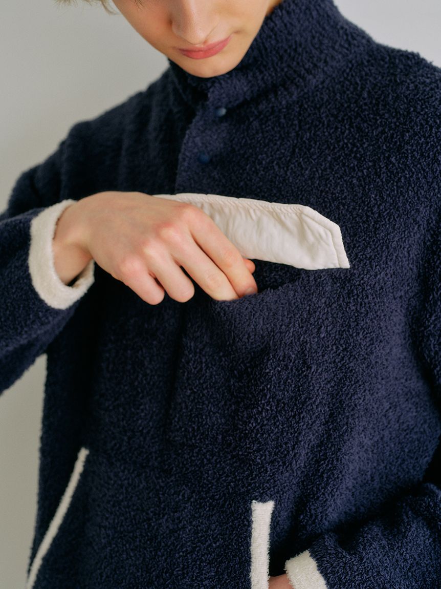 BEGIN】【HOMME】パウダー配色プルオーバー(ニットプルオーバー