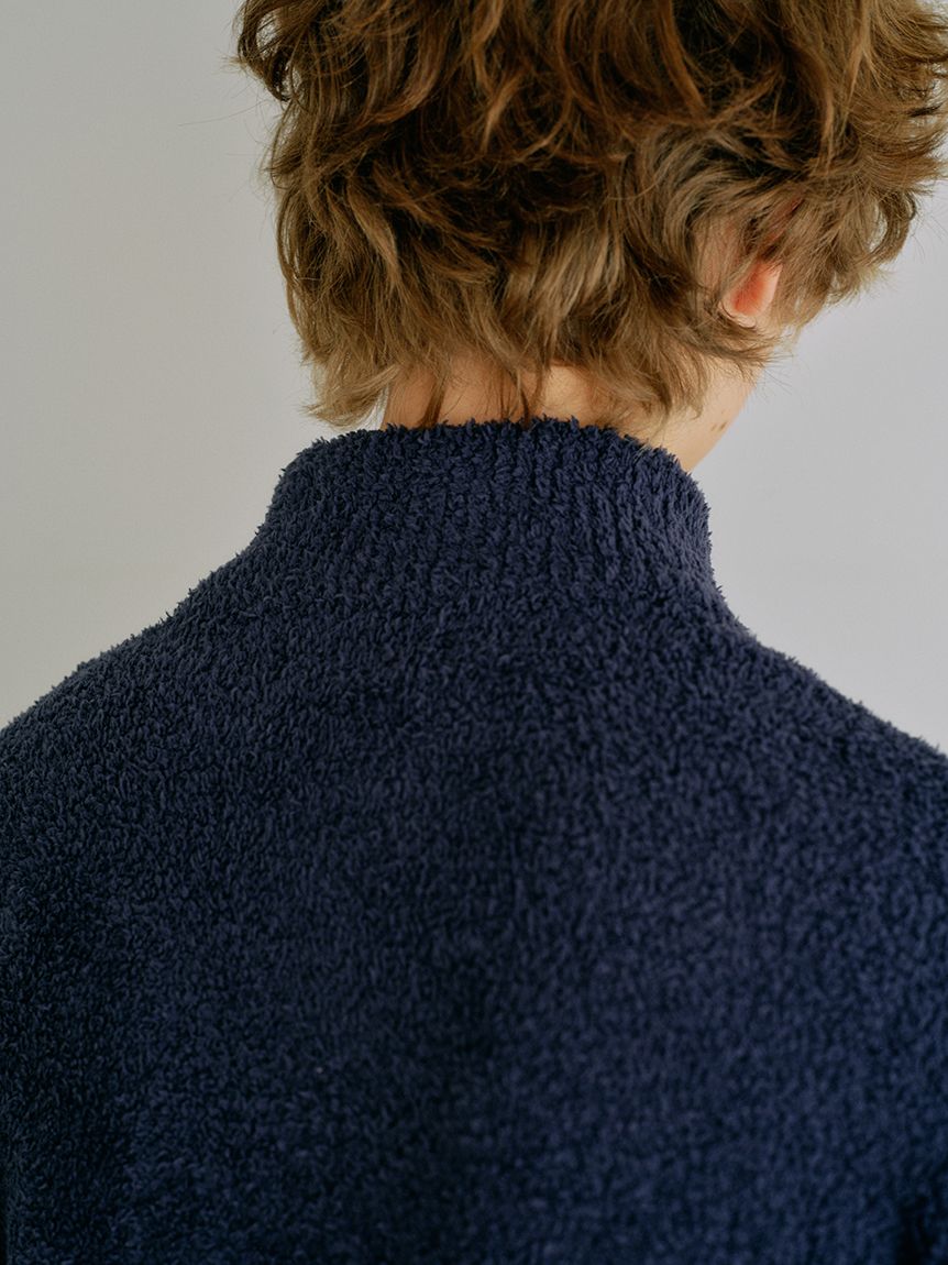 BEGIN】【HOMME】パウダー配色プルオーバー(ニットプルオーバー