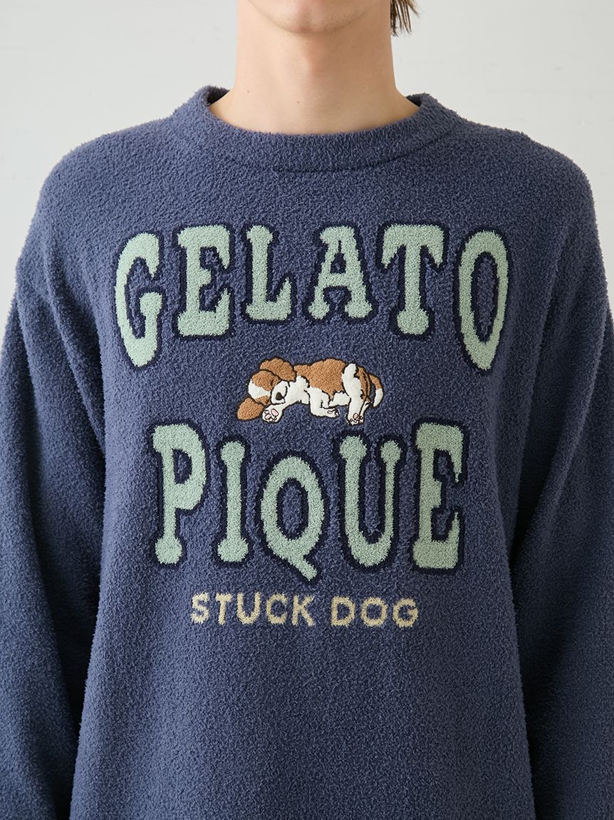 HOMME】エアリーモコスリーピングドッグプルオーバー(ニットプル