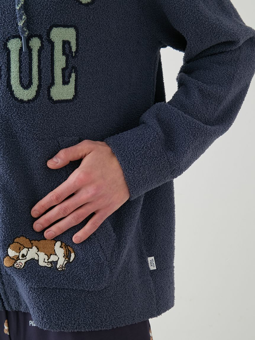 HOMME】エアリーモコスリーピングドッグパーカ(パーカ)｜ルームウェア