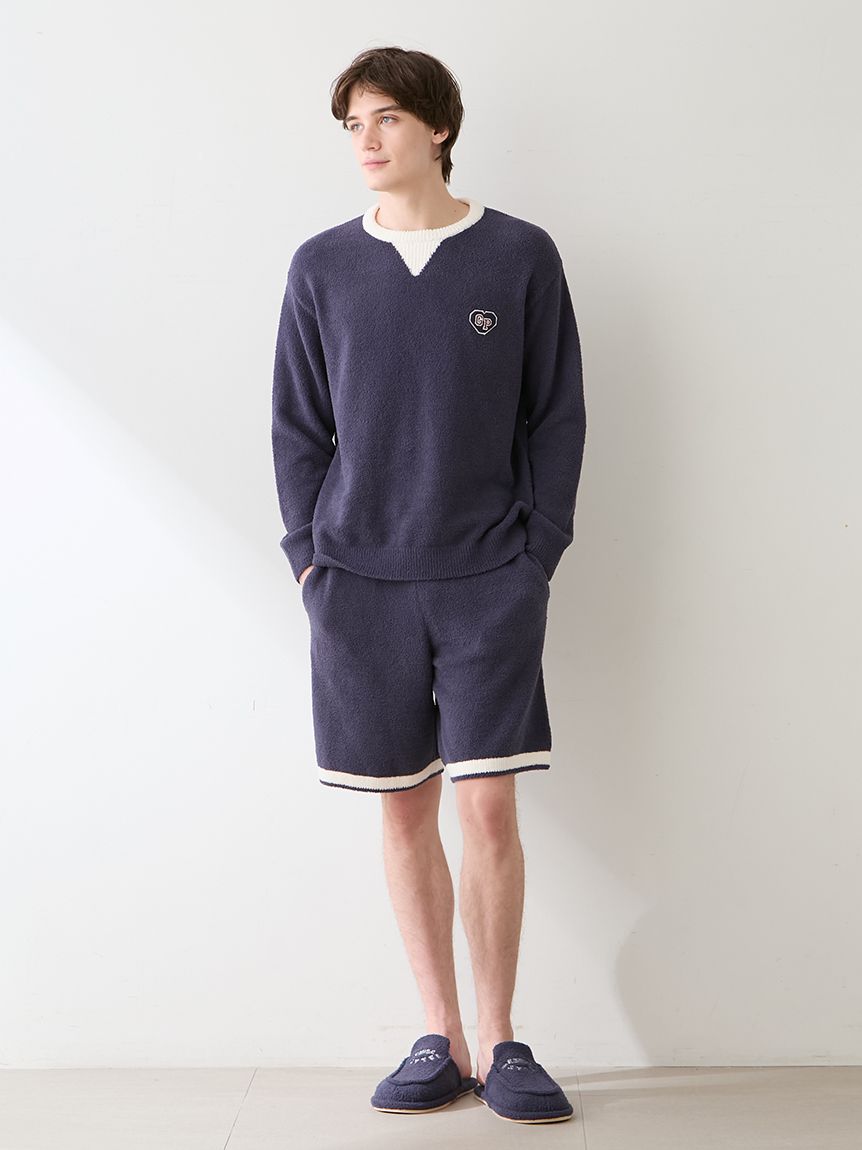 HOMME】エアリーモコカレッジプルオーバー(ニットプルオーバー