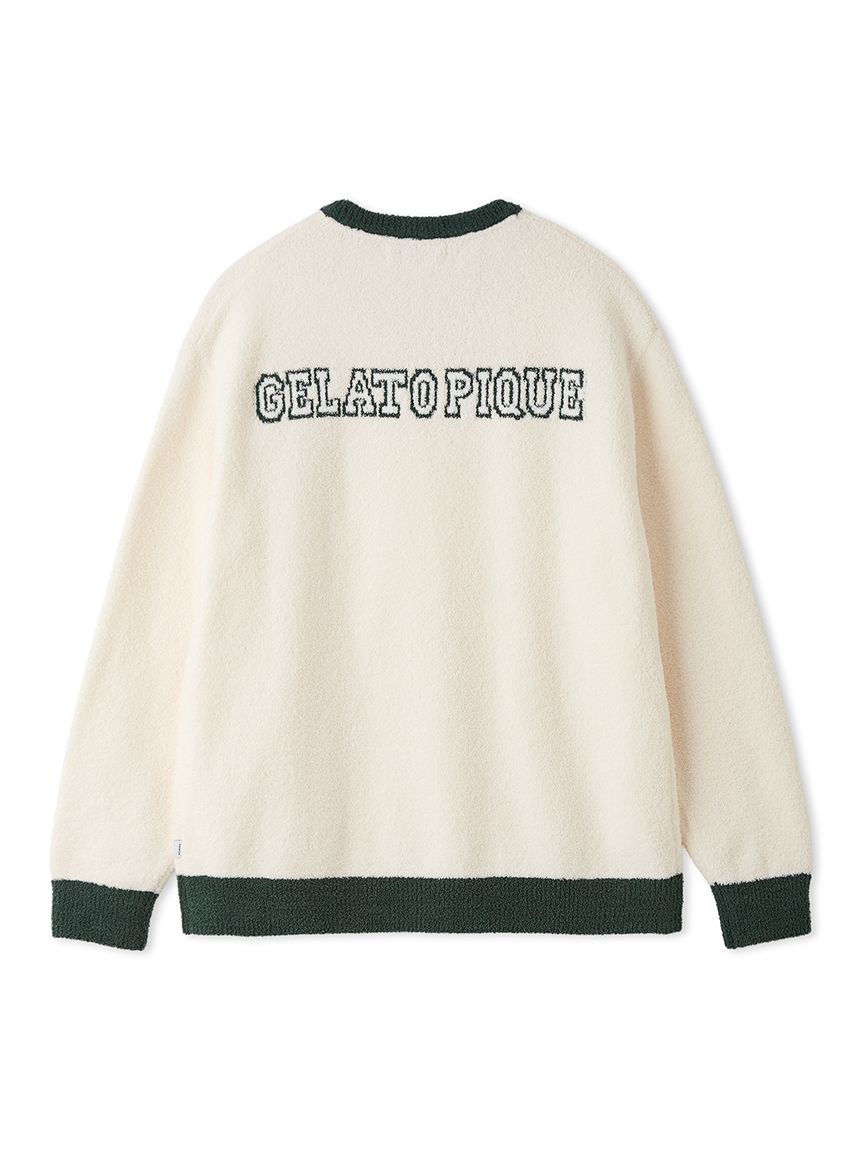 HOMME】エアリーモコカレッジプルオーバー(ニットプルオーバー