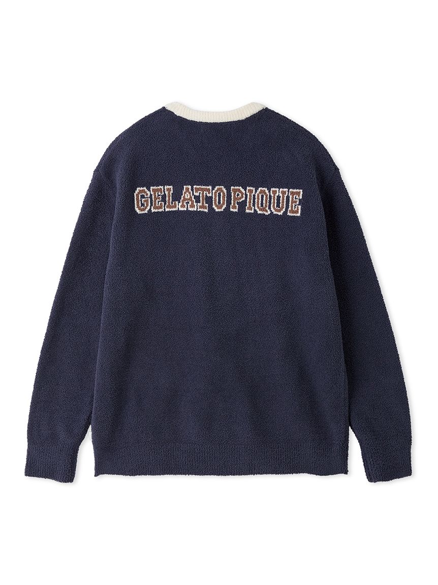 HOMME】エアリーモコカレッジプルオーバー(ニットプルオーバー